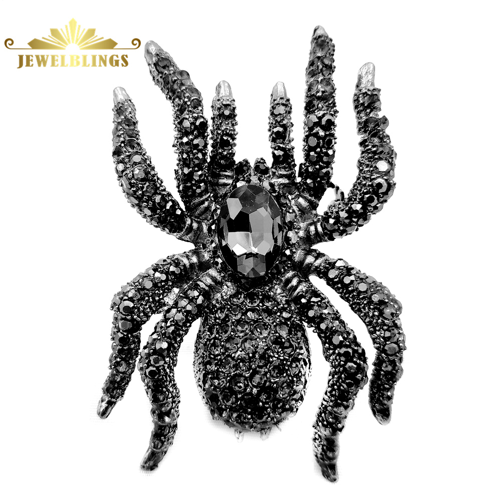 Vintage Fashion Bug - Broches de araña de diamantes de