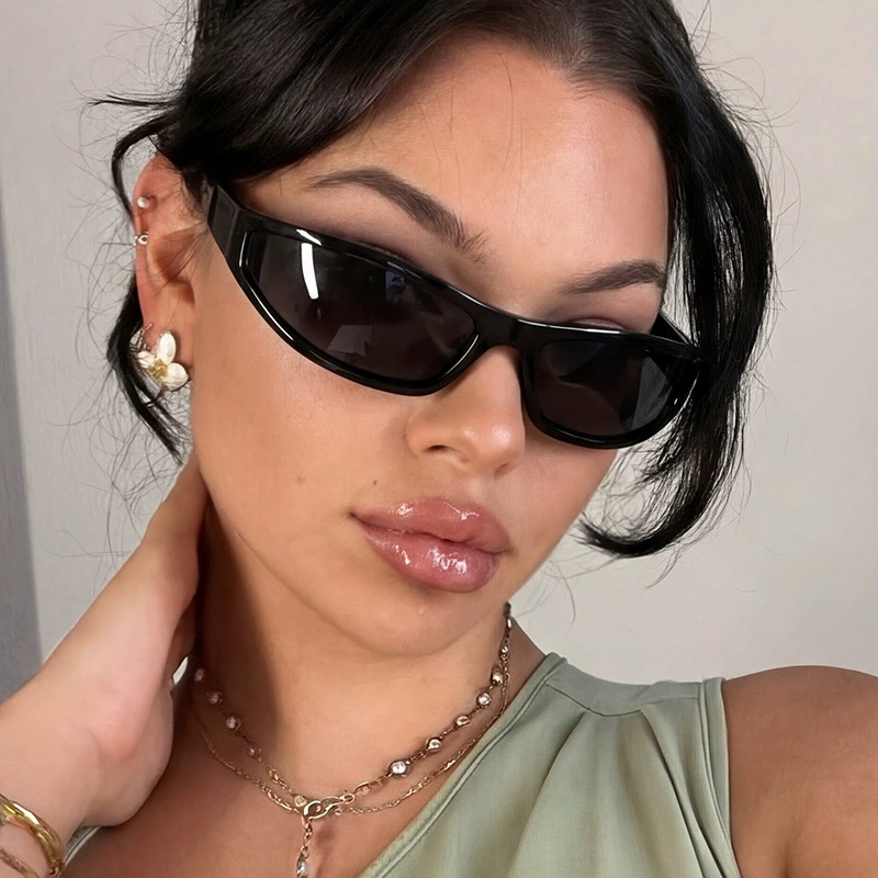 Vintage Fashion Glasses - Gafas de Sol Rectangulares Estrechas Estilo