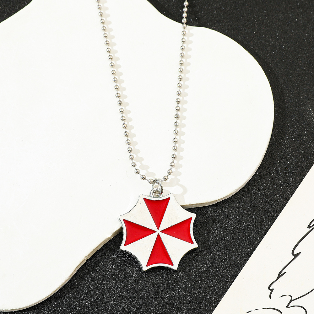 Vintage Fashion Stores - Collar con Colgante de Paraguas Rojo