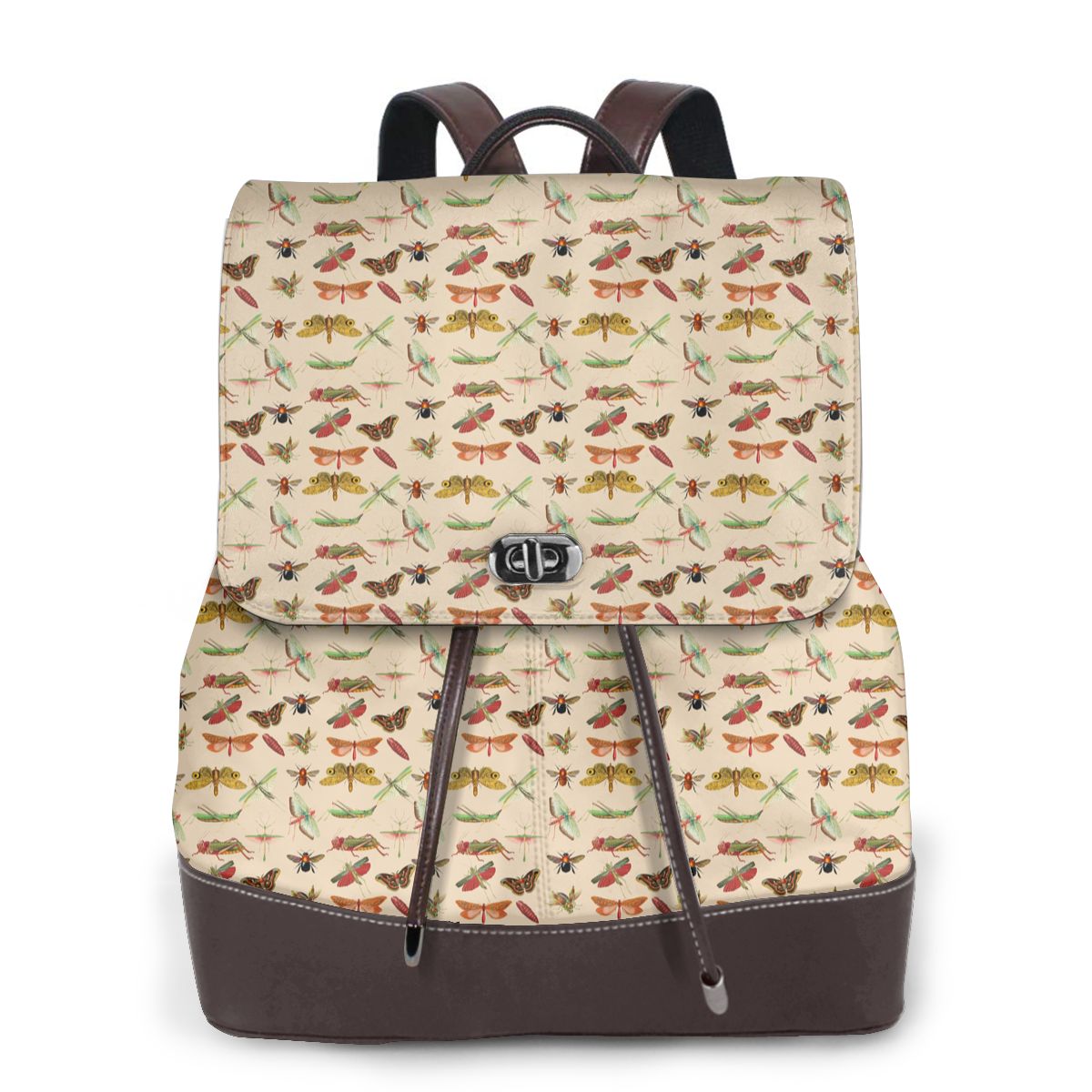 Vintage Fashion Bug - Mochila vintage con ilustraciones de insectos
