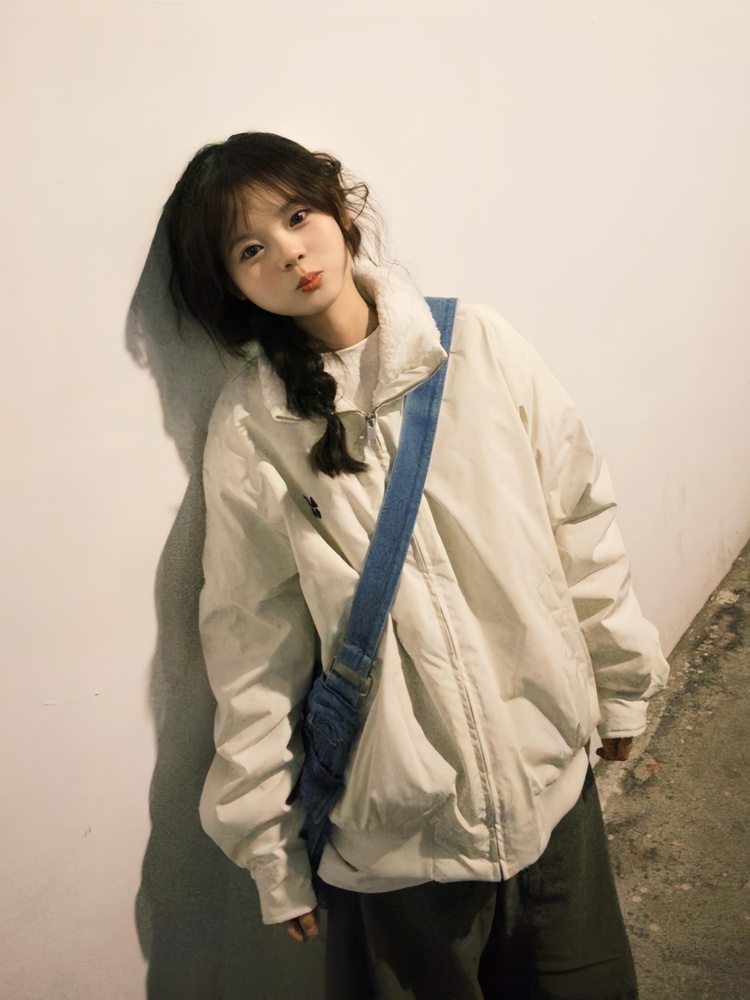 Varsity Jacket Wool - Chaqueta de lana de cordero para