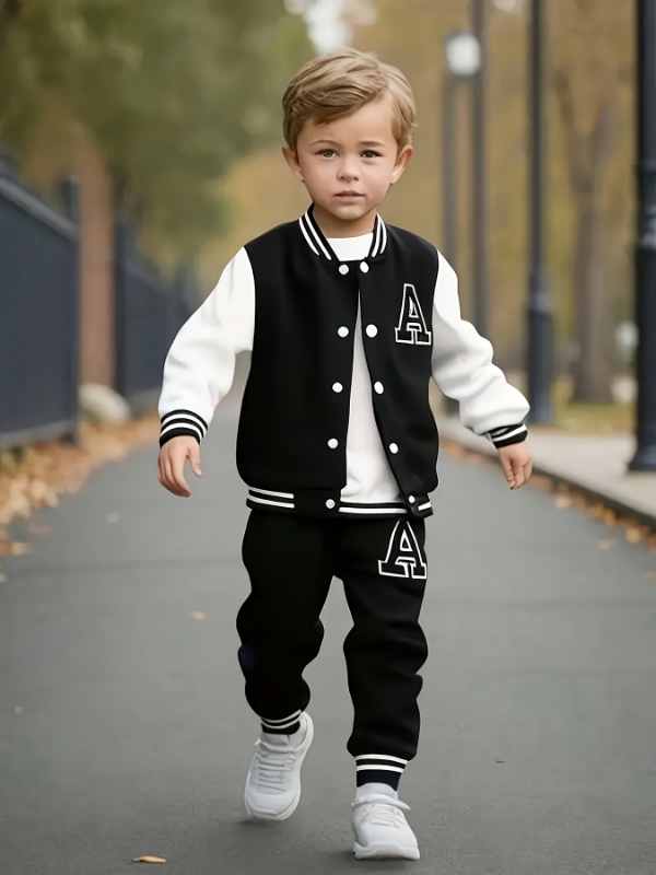 Varsity Jacket Wool - Conjunto de dos piezas de chaqueta