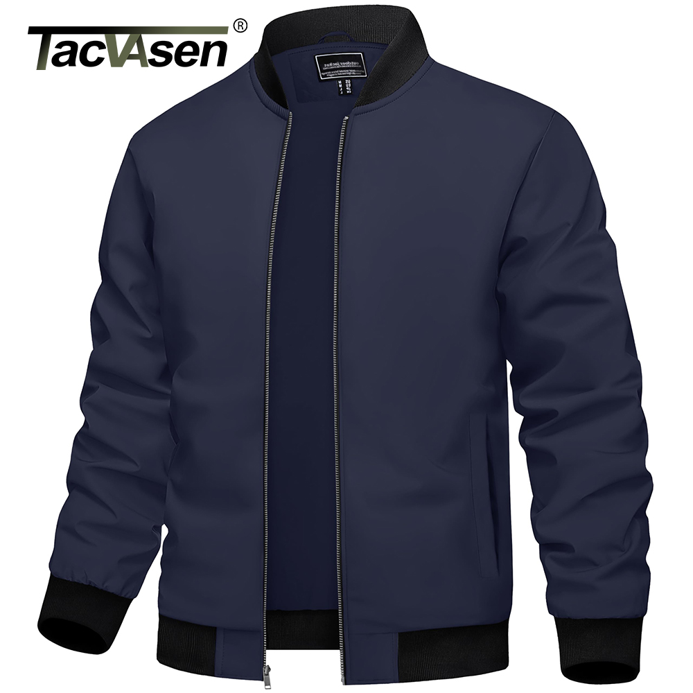 Varsity Jacket Wool - TACVASEN-Chaqueta universitaria para hombre, abrigo ligero