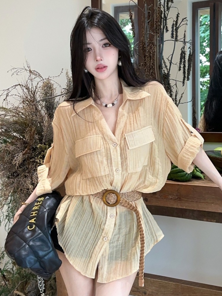 Vintage Fashion Old Money - Camisa de Verano Nueva Estilo Vintage
