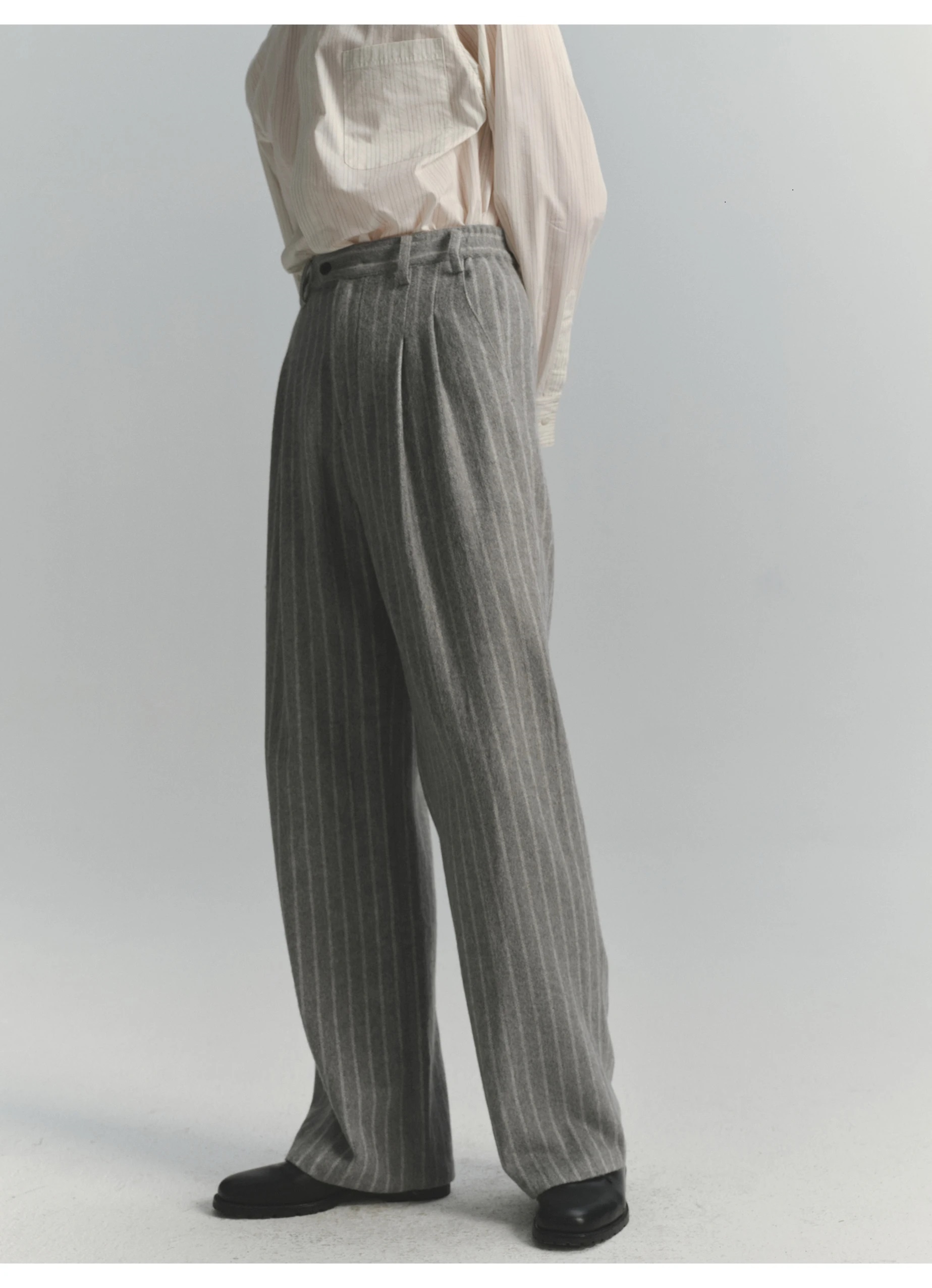 Vintage Fashion Old Money - Pantalones a Rayas para Hombre, Estilo