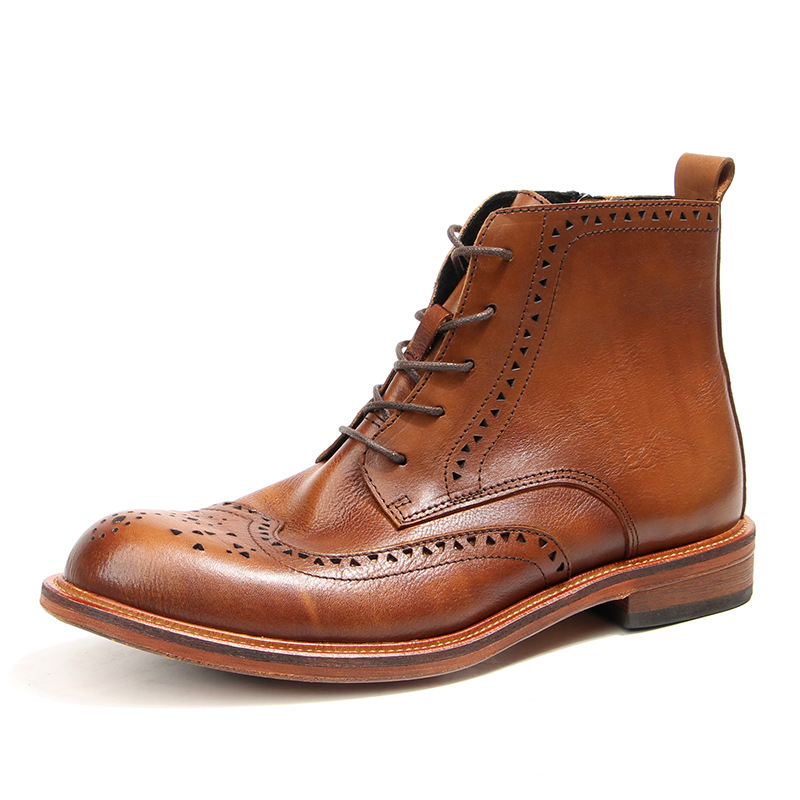 Vintage Fashion Luxury - Botas tobilleras Chelsea Vintage para hombre,