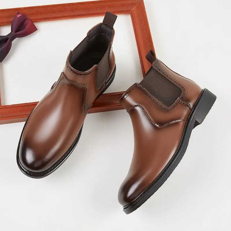 Vintage Fashion Luxury - Botas Oxford de cuero Vintage para