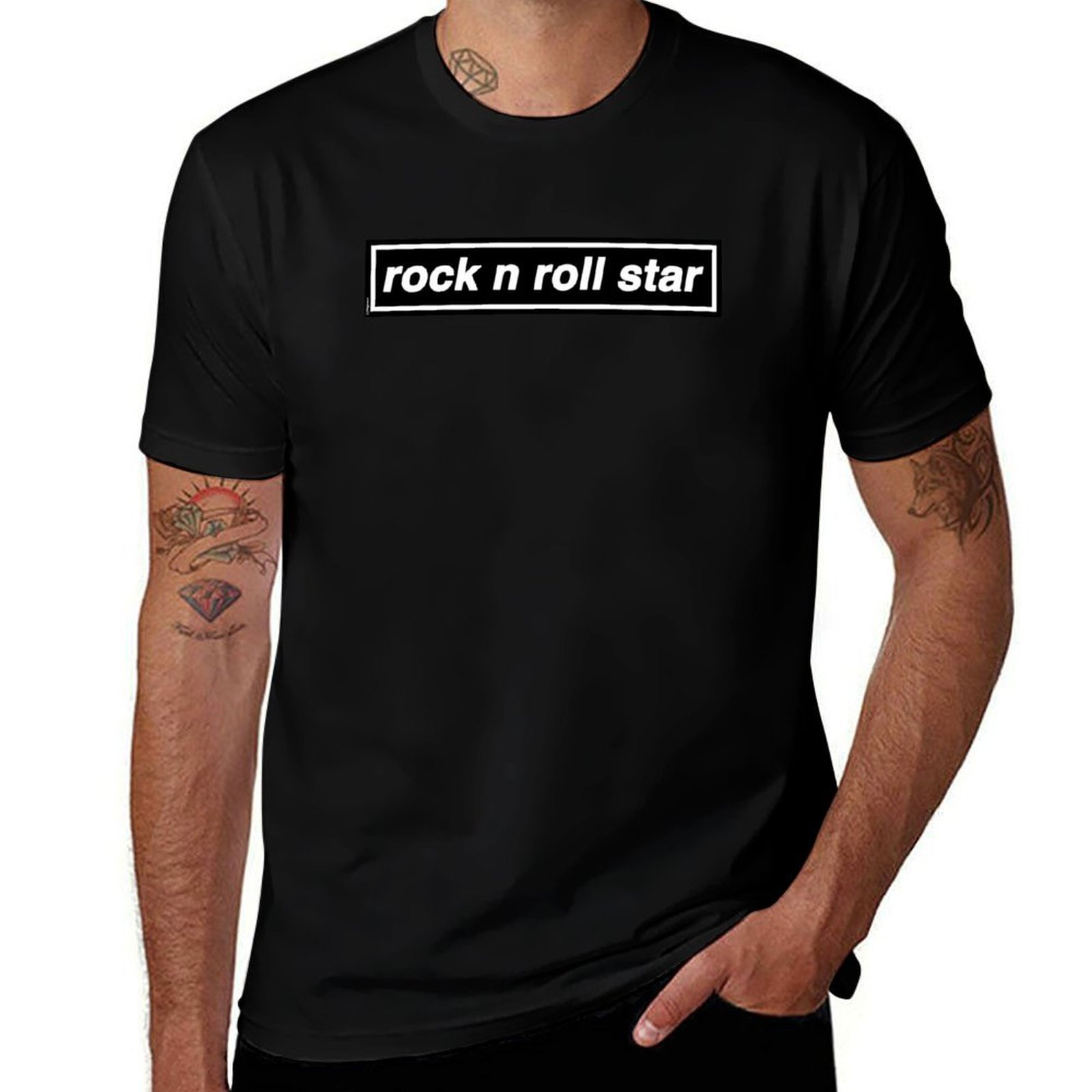 Band Tee Faded 90S - Camiseta Rock n Roll Star -