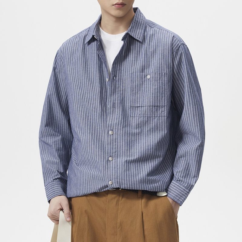 Vintage Fashion Old Money - Camisa Vintage a Rayas de Estilo