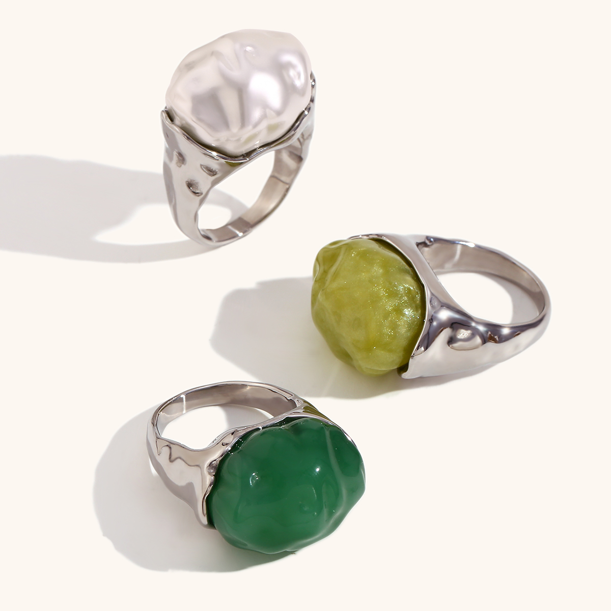 Anillo de dedo acrílico de per - Vintage Fashion La reseña y precio