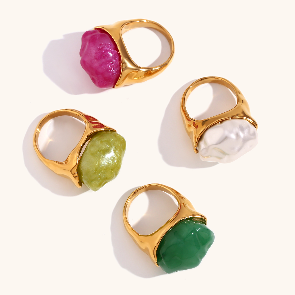 Anillo de dedo acrílico de per - Vintage Fashion La reseña y precio
