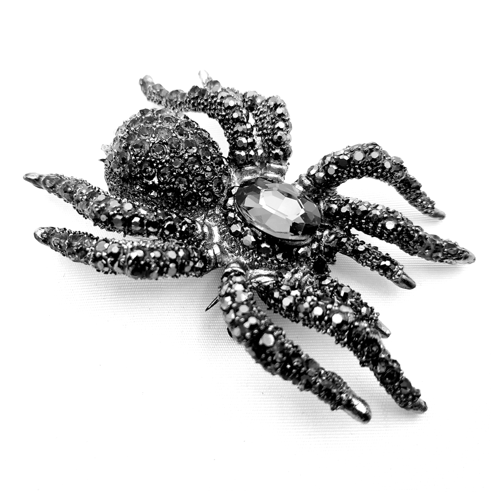 Broches de araña de diamantes  - Vintage Fashion Bug reseña y precio