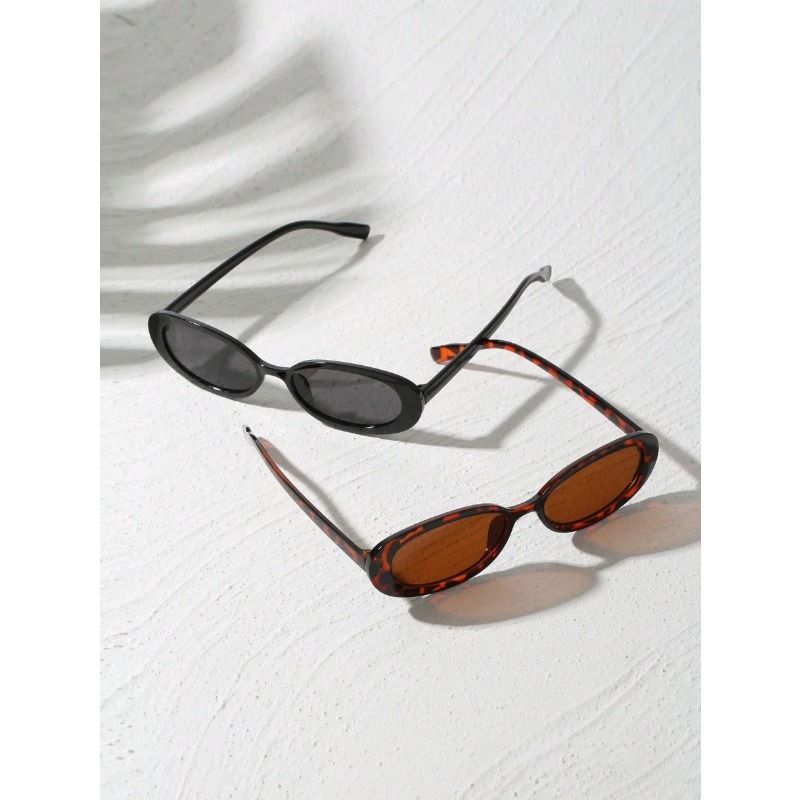 2 pares de gafas de sol ovalad - Vintage Fashion Glasses reseña y precio