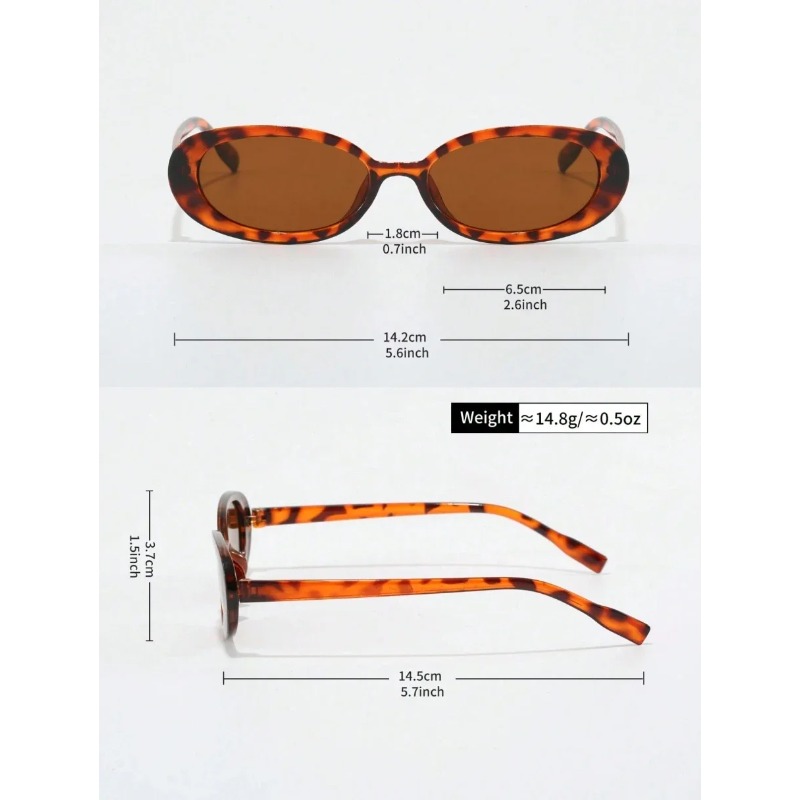 2 pares de gafas de sol ovalad - Vintage Fashion Glasses reseña y precio