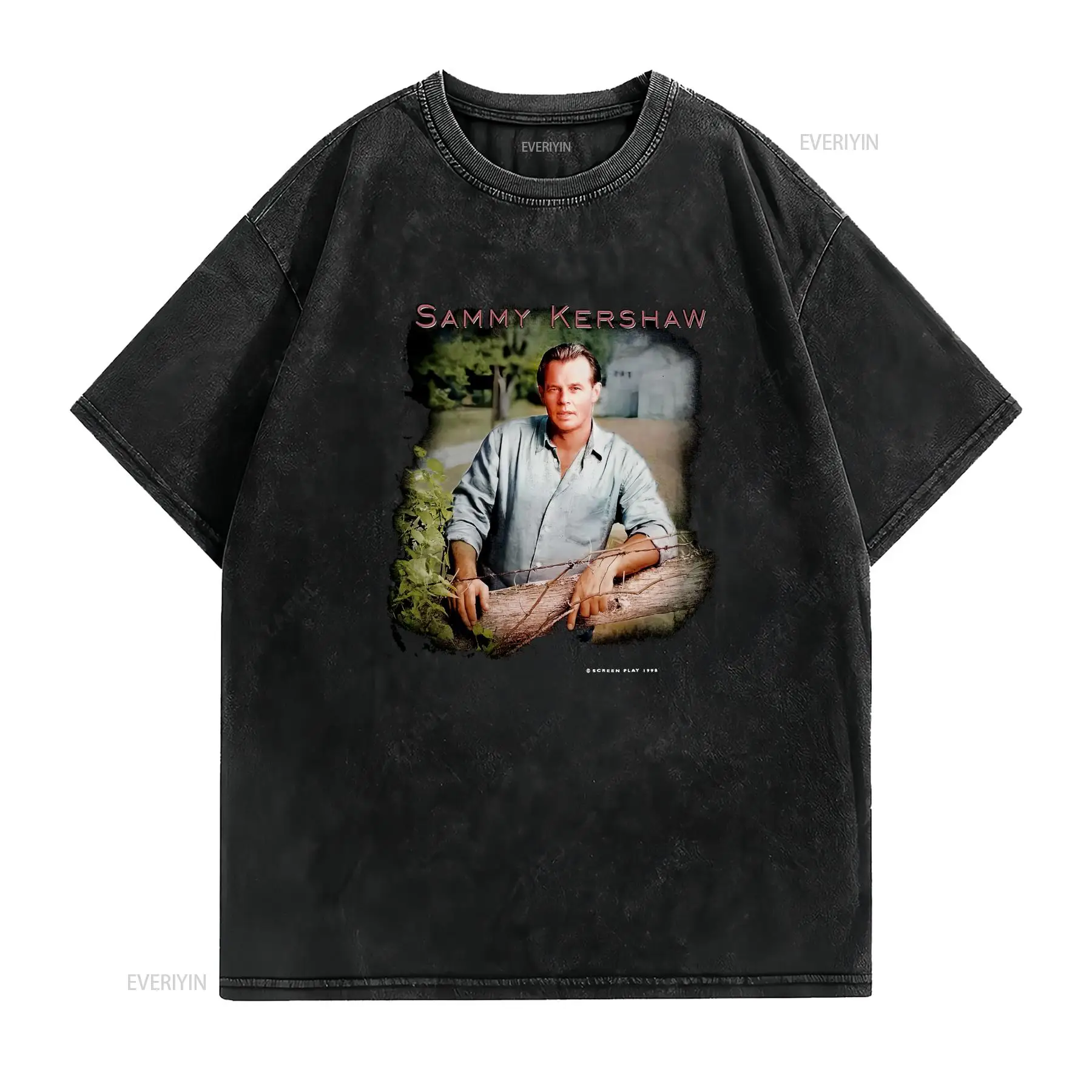 Camiseta Vintage de Algodón Ne - Band Tee Faded 90S reseña y precio