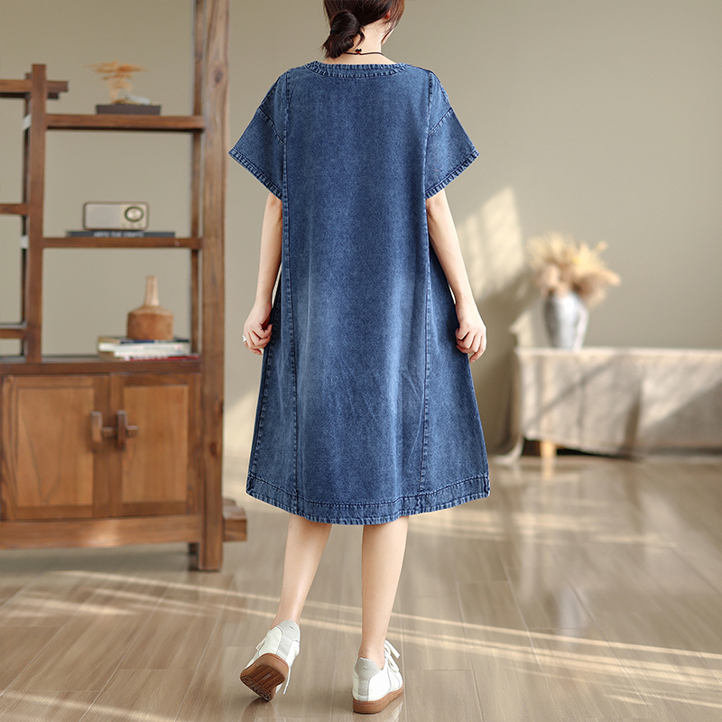 Vestido midi de alta gama, tal - Denim Skirt Midi Vintage reseña y precio