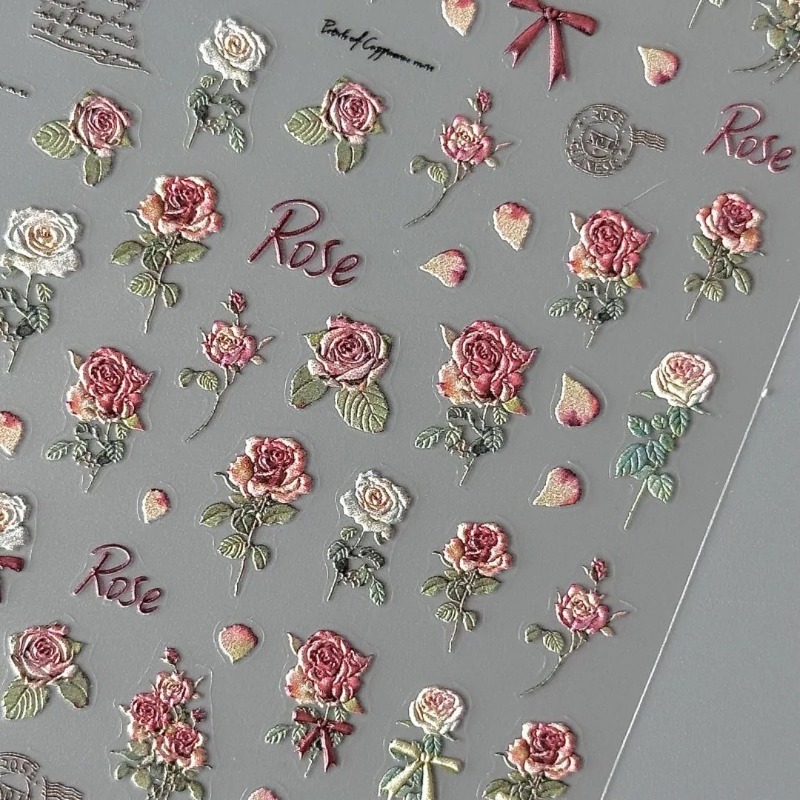 5 uds Ins pegatina de rosa Ret - Vintage Fashion Magazines reseña y precio