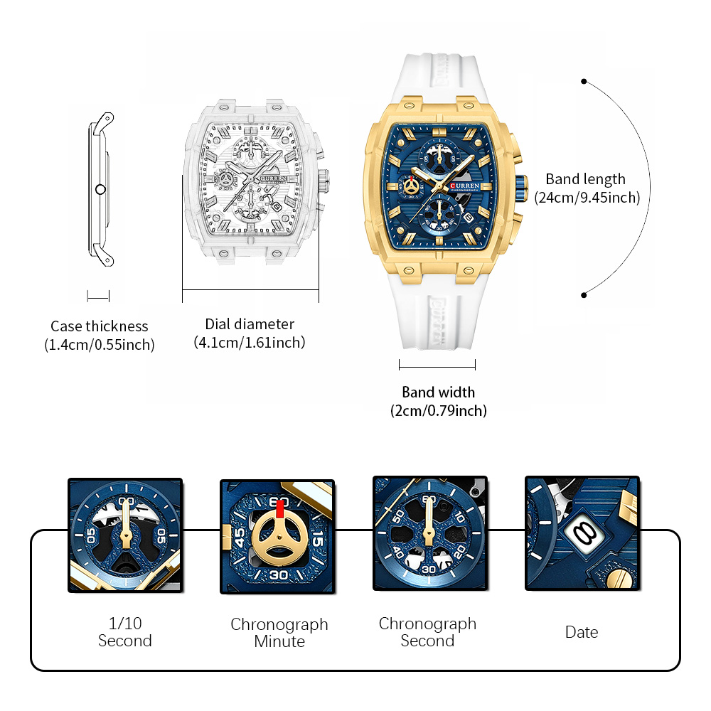 Reloj CURREN de Lujo Vintage p - Vintage Fashion Luxury reseña y precio