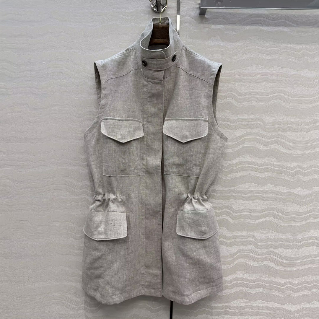 Nuevo Chaleco de Lino 100% Est - Vintage Fashion Old Money reseña y precio