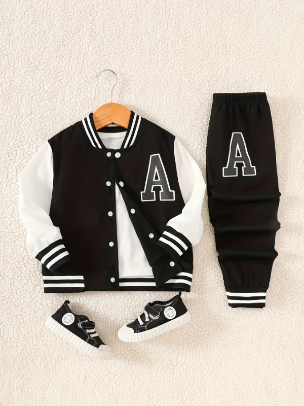 Conjunto de dos piezas de chaq - Varsity Jacket Wool reseña y precio
