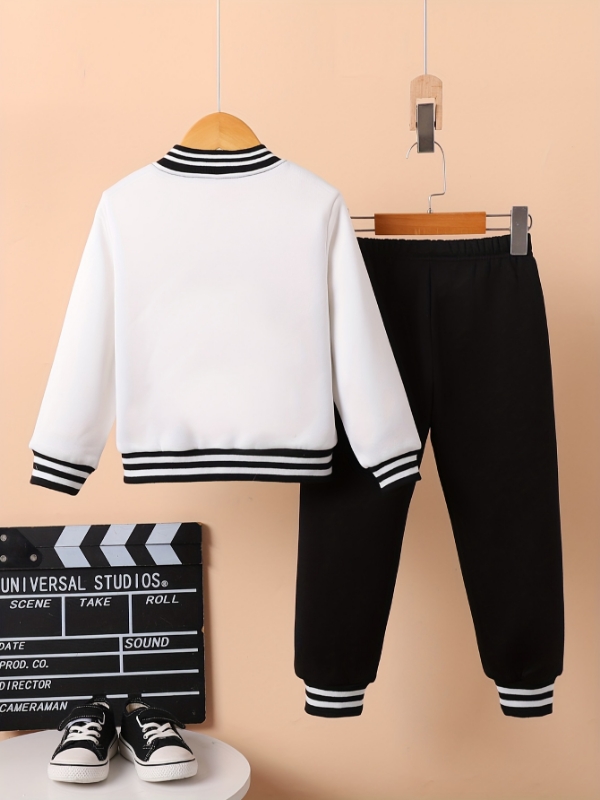 Conjunto de dos piezas de chaq - Varsity Jacket Wool reseña y precio