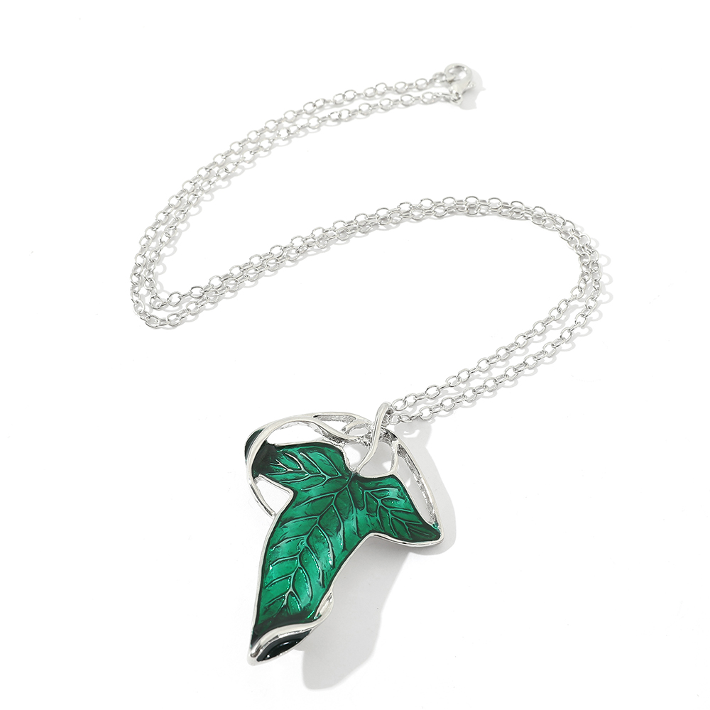Collar con Colgante de Hoja Ve - Vintage Fashion Stores reseña y precio