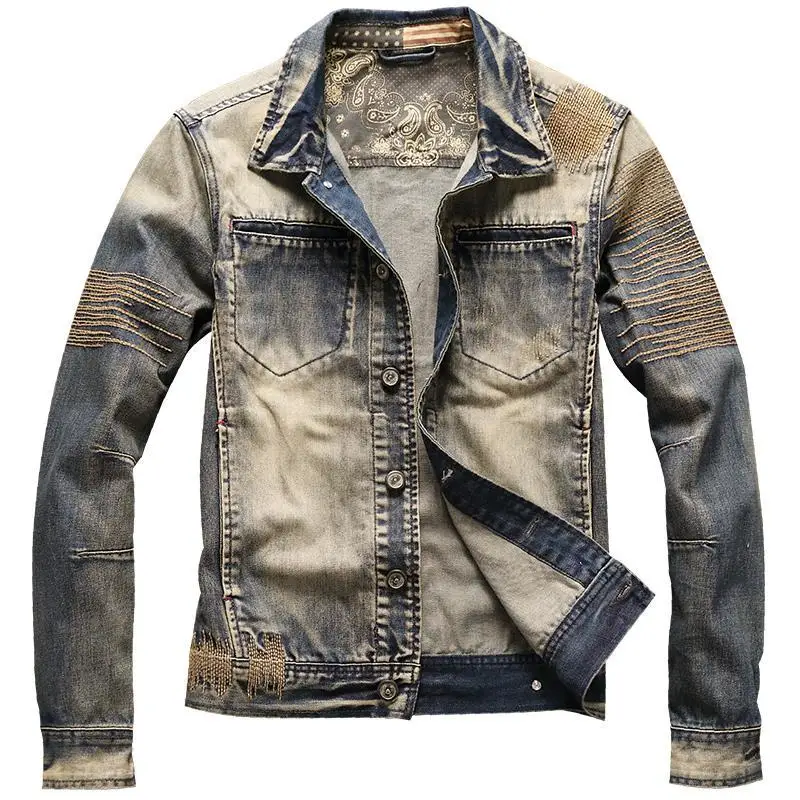 Abrigo Vaquero para Hombre, Es - Vintage Fashion Korea reseña y precio