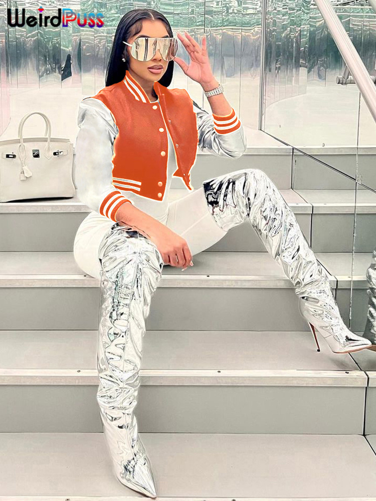 Chaqueta corta con letras espo - Varsity Jacket Wool reseña y precio