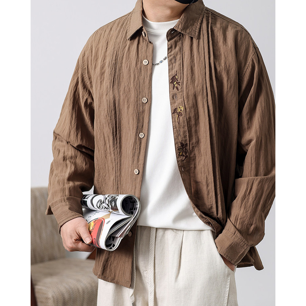 Camisa Vintage Ligera con Bord - Vintage Fashion Old Money reseña y precio
