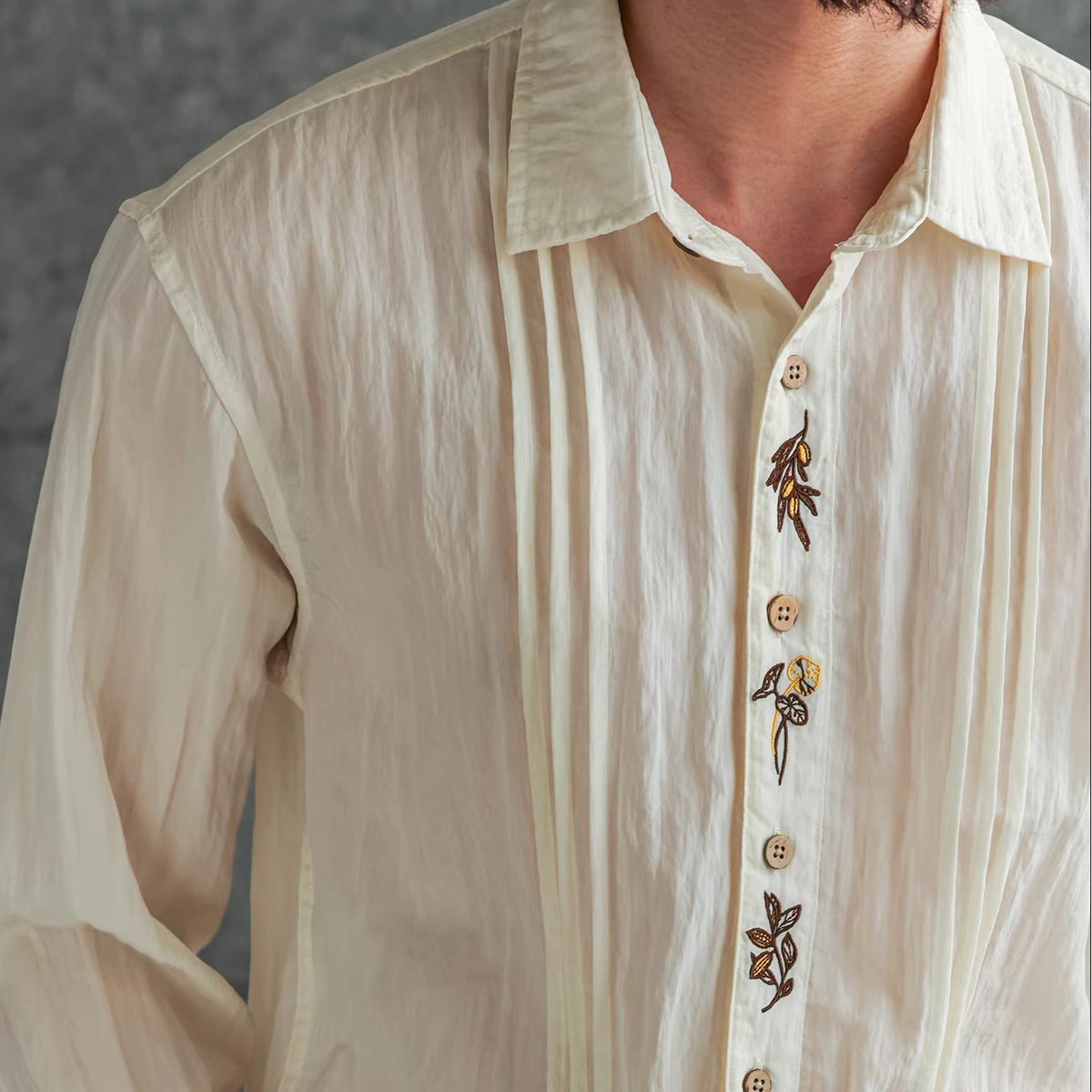Camisa Vintage Ligera con Bord - Vintage Fashion Old Money reseña y precio