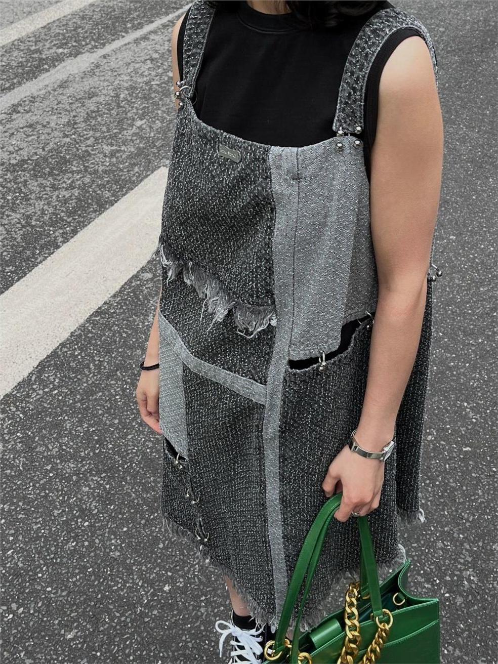 Vestido Midi Vaquero de Manga  - Denim Skirt Midi Vintage reseña y precio
