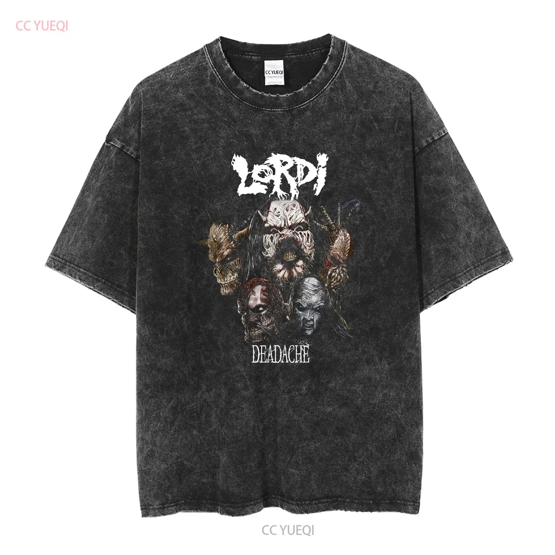 Lordi Deadache 90s 00s gira de - Band Tee Faded 90S reseña y precio