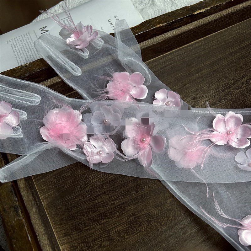 Guante de malla largo con plum - Vintage Fashion Photographers reseña y precio