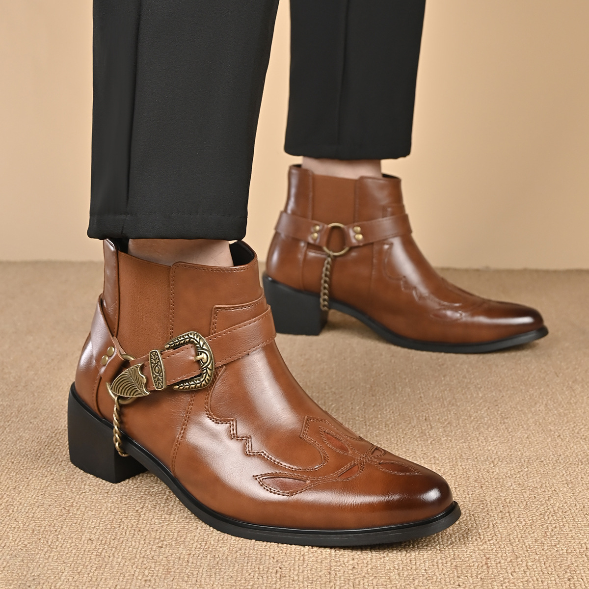 Botas de vaquero vintage de cu - Vintage Fashion Fabrics reseña y precio