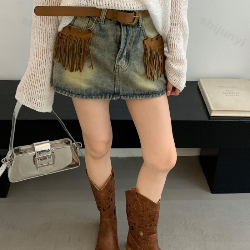 Botas de vaquero huecas para m - Vintage Fashion Luxury reseña y precio