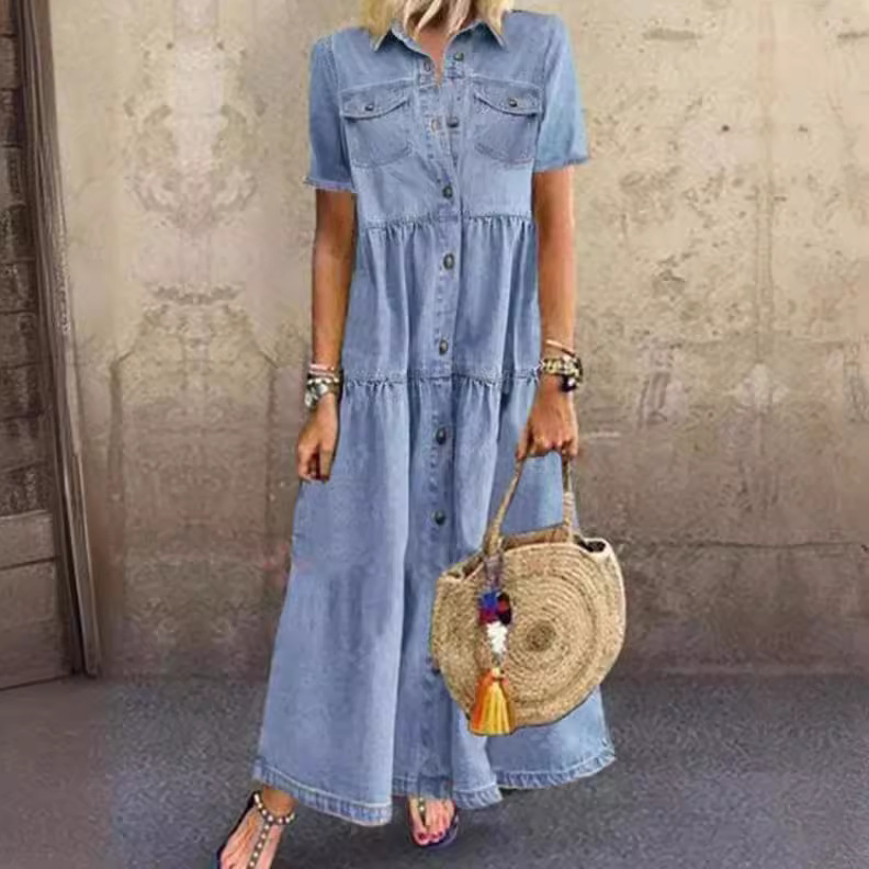 Vestido vaquero vintage de man - Denim Skirt Midi Vintage reseña y precio