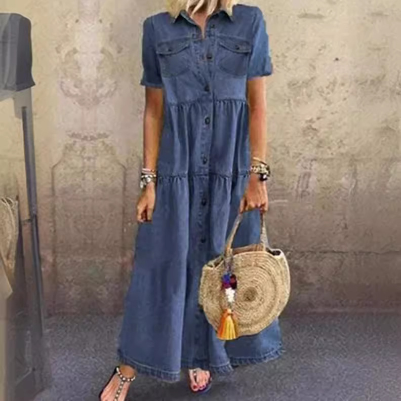 Vestido vaquero vintage de man - Denim Skirt Midi Vintage reseña y precio