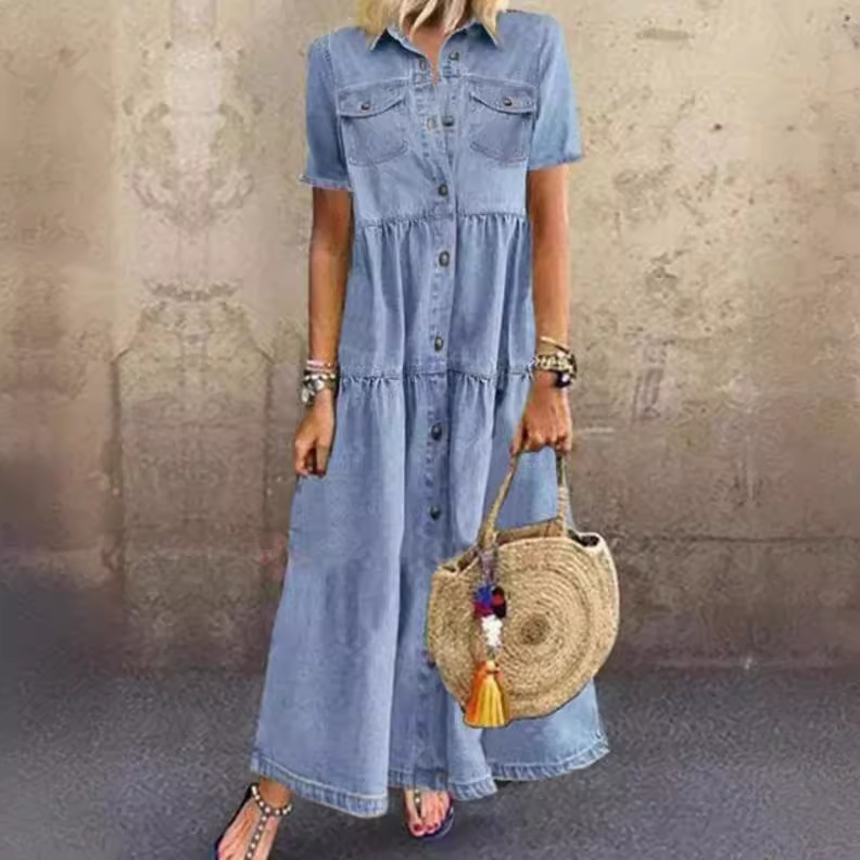 Vestido vaquero vintage de man - Denim Skirt Midi Vintage reseña y precio