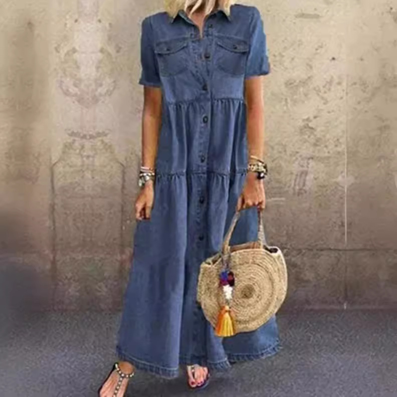 Vestido vaquero vintage de man - Denim Skirt Midi Vintage reseña y precio