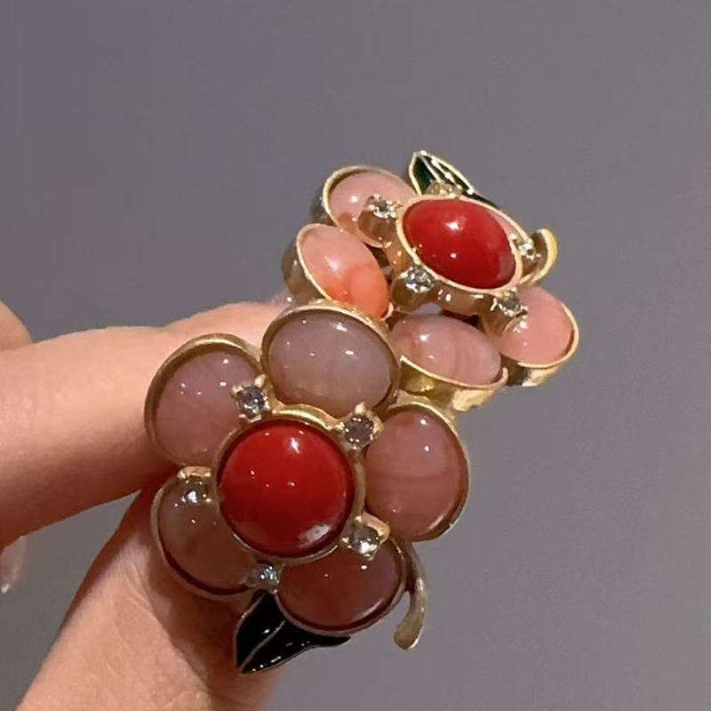 Pendientes de Flor Rosa de Pie - Vintage Fashion Photographers reseña y precio