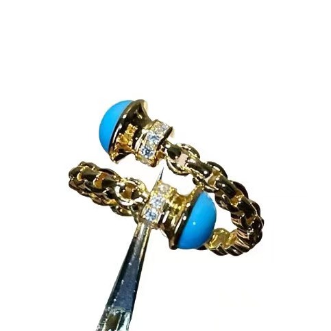 Anillos de diamantes turquesa  - Vintage Fashion Old Money reseña y precio