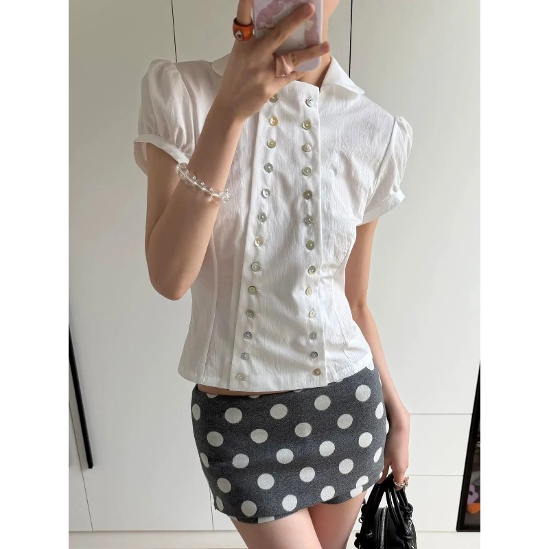Blusa Vintage Japonesa Y2K con - Vintage Fashion Korea reseña y precio