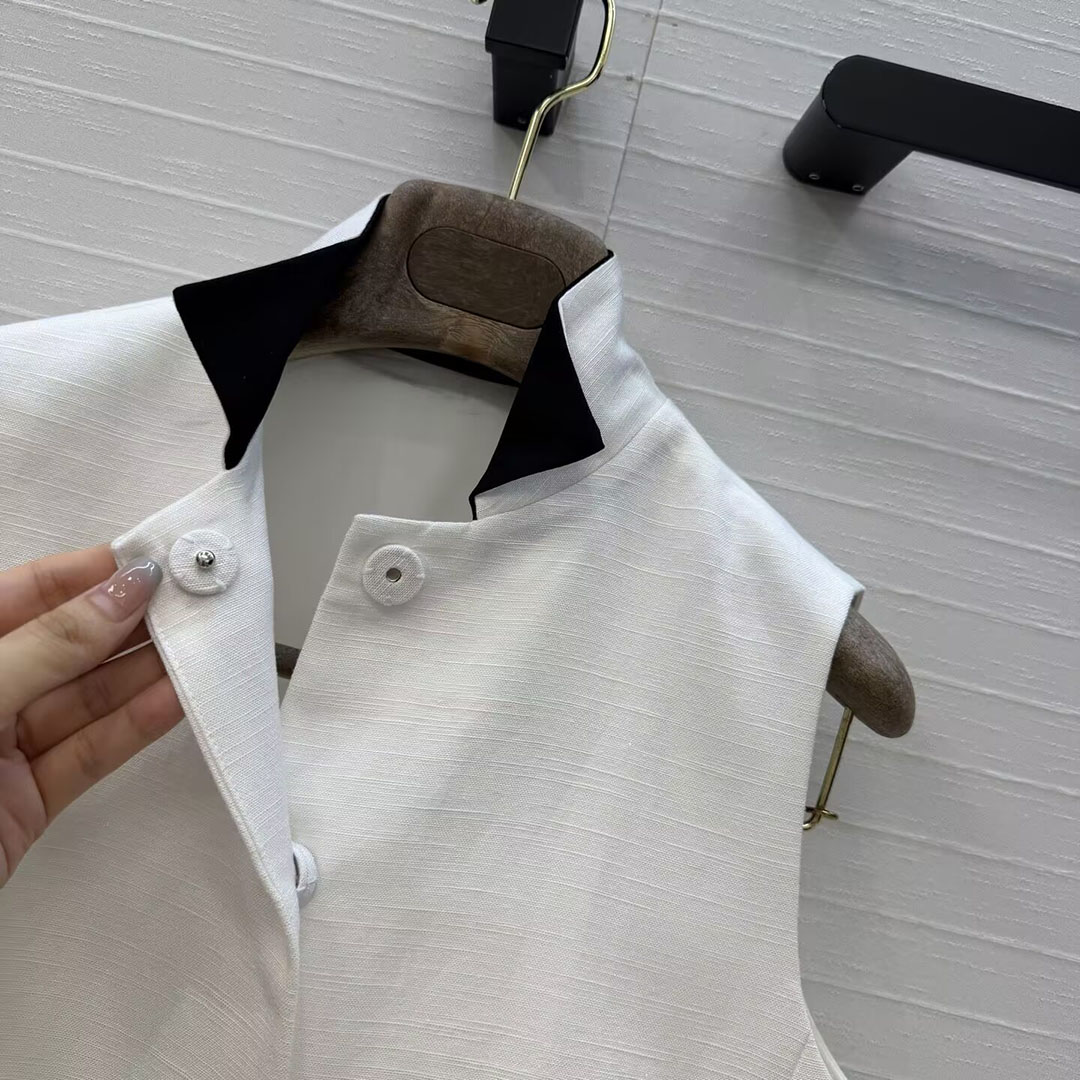 Nuevo Chaleco Blanco de Lino 1 - Vintage Fashion Old Money reseña y precio
