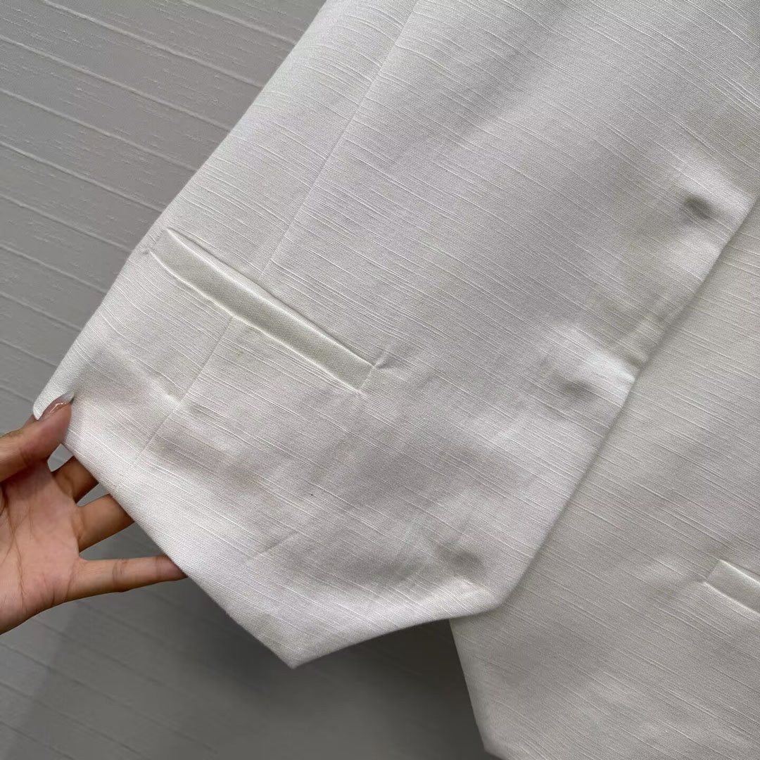 Nuevo Chaleco Blanco de Lino 1 - Vintage Fashion Old Money reseña y precio